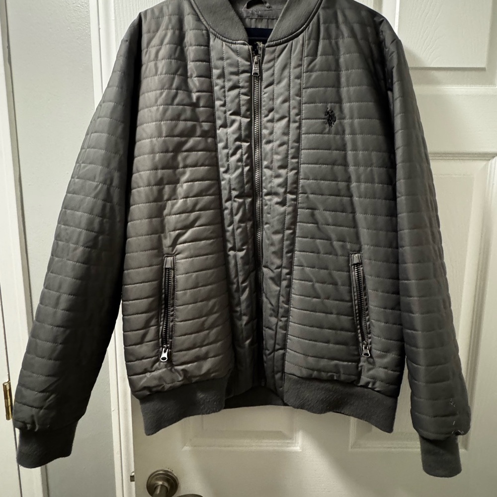 U.S. Polo Assn. Men's Dark Green Bomber Jacket
